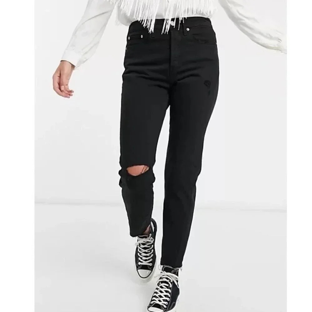 LEVI’S  WEDGIE BLANK TAB BLACK JEANS